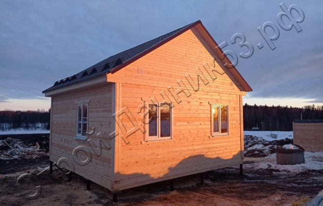 2 Брусовой дом ОД-18 6Х7,5, 42 м², Московская область, Клинский район, деревня Юрьевка (2)